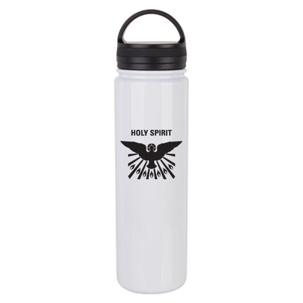 23oz Stainless Steel Flask Bottle w/Portable Lid - Sublimated Logo ** Add Name for $5! ** Thumbnail