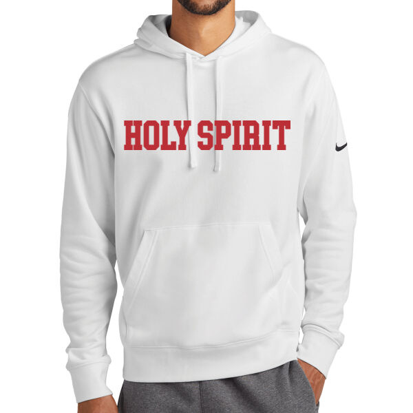 Nike Club Fleece Sleeve Swoosh Pullover Hoodie - Printed Logo Thumbnail