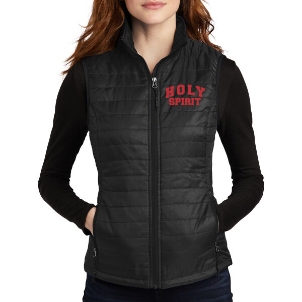 Port Authority Womens Packable Puffy Vest - Printed Logo Thumbnail