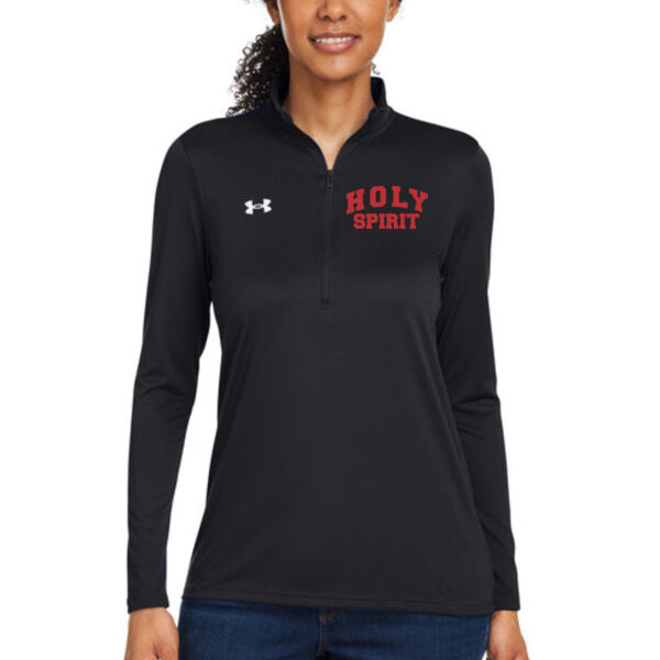 Under Armour Womens Team Tech Half Zip - Printed Logo Thumbnail